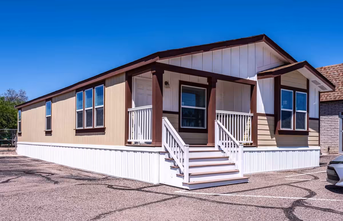 setup, affordability, brokerage, home protection plan, BonitofehmesacavcoAexterior, budget mobile homes