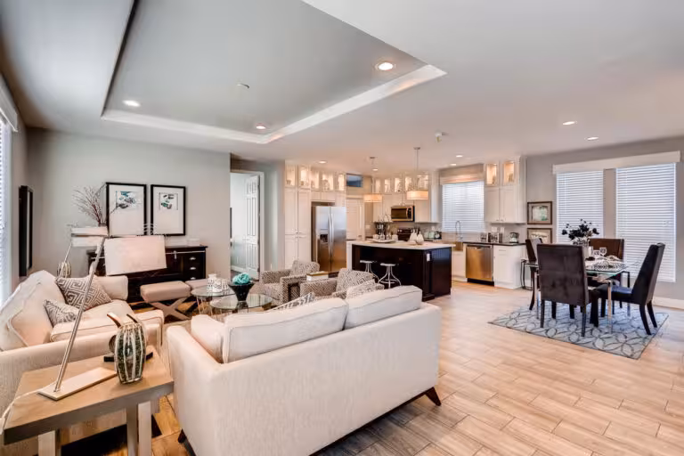mobile home financing, Champion, Mesa double wides, skirting, electric, Family Room for Manufactured Home
